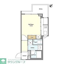 エルスタンザ代々木 1Kの間取図画像