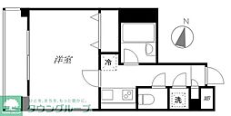 パレステュディオ赤坂 1Kの間取図画像