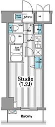グランド・ガーラ銀座 1Kの間取図画像