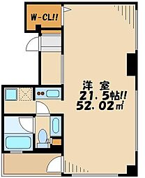パークアクシス渋谷神南 1Kの間取図画像