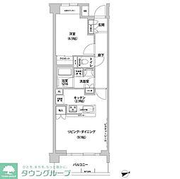 コンフォリア目黒青葉台 1LDKの間取図画像