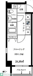 ラ・エテルノ東雪谷 1Kの間取図画像