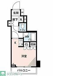 Jパーク青葉台2 ワンルームの間取図画像