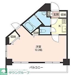 エスティメゾン品川シーサイド1 1Kの間取図画像