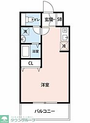 スカイコート神田弐番館 ワンルームの間取図画像