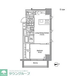 パークハビオ秋葉原エスト 1LDKの間取図画像
