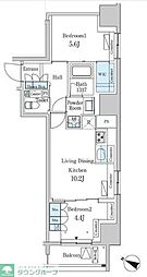 PARKAXIS神保町 2LDKの間取図画像