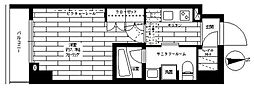 ステージグランデ新御徒町アジールコート 1Kの間取図画像
