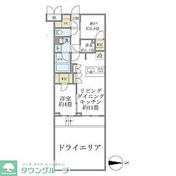 目黒区緑が丘1丁目マンション 1SLDKの間取図画像