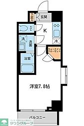 プライムアーバンスミヨシ2 1Kの間取図画像