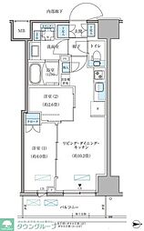 パークアクシス住吉ガーデンスクエア 2LDKの間取図画像