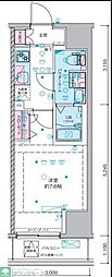 ジェノヴィア南砂町スカイガーデン 1Kの間取図画像