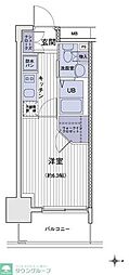 エスティメゾン大島 1Kの間取図画像