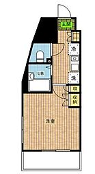 プライムアーバン大崎 1Kの間取図画像