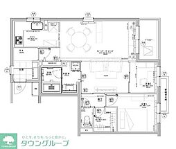 ローレルフラット 2LDKの間取図画像