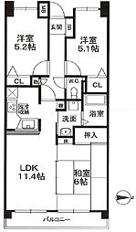 間取図画像 3LDK