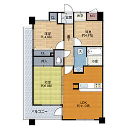 間取図画像 3LDK