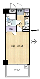 エンゼルハイム川口第6 1Kの間取図画像