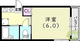 パルコート西宮北口  ｜ 兵庫県西宮市甲風園1丁目13-6（賃貸アパート1K・1階・17.39㎡） その2