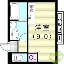 CASAセルカ  ｜ 兵庫県尼崎市塚口町3丁目25-23（賃貸アパート1R・2階・24.09㎡） その2