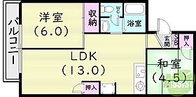 セジュール日野I  ｜ 兵庫県西宮市日野町3-22（賃貸アパート2LDK・1階・50.09㎡） その2