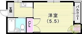 プレアール園田  ｜ 兵庫県尼崎市東園田町5丁目113-8（賃貸マンション1K・3階・14.39㎡） その2