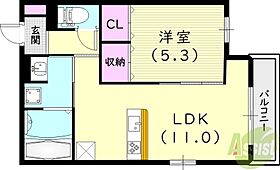 サライ武庫之荘  ｜ 兵庫県尼崎市南武庫之荘2丁目（賃貸アパート1LDK・3階・41.17㎡） その2