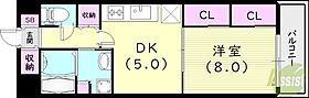 Court Yard西宮北口  ｜ 兵庫県西宮市長田町1-20（賃貸マンション1DK・3階・31.68㎡） その2