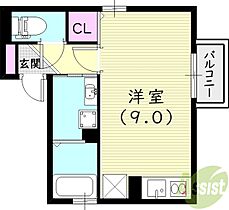 セジュール参番館  ｜ 兵庫県尼崎市神田北通9丁目252（賃貸アパート1R・2階・25.44㎡） その2