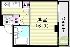 ハイステージ武庫之荘  ｜ 兵庫県尼崎市武庫之荘1丁目2-15（賃貸マンション1K・4階・24.50㎡） その2