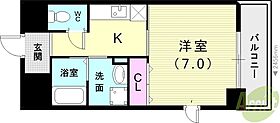 フォルシュ・K  ｜ 兵庫県尼崎市塚口本町1丁目6-9（賃貸マンション1K・2階・27.03㎡） その2