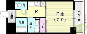 フォルシュ・K  ｜ 兵庫県尼崎市塚口本町1丁目6-9（賃貸マンション1K・1階・27.03㎡） その2