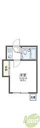 レオパレス新伊丹第2 1Kの間取図画像