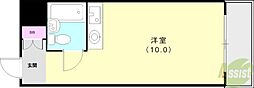 ラ・ヴェリタ武庫川 ワンルームの間取図画像