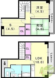 エスタ西宮 2SLDKの間取図画像