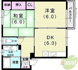 リベラルハイツ 2階