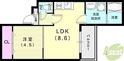 ジーメゾン伊丹北 1階/-
