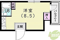 第二モギハイツ 2階/-