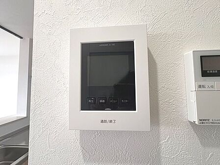 モニター付きインターホンで防犯面も安心です！