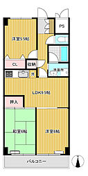 ロイヤルマンション 3LDKの間取図画像