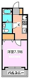GLORY88 1Kの間取図画像