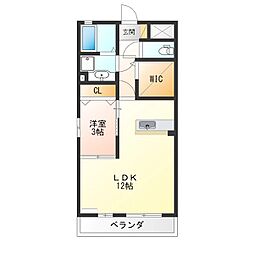 ウィルモアKoedo 1LDKの間取図画像