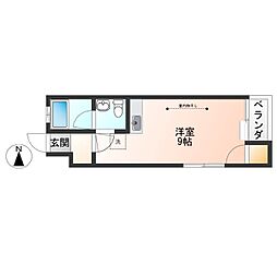 シティコーポ芳栄5 ワンルームの間取図画像