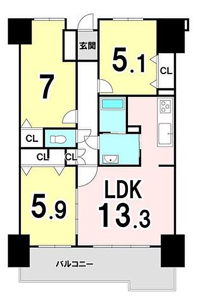 間取りを拡大表示