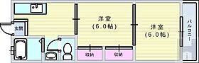 ニューマンション楠木 506 ｜ 大阪府大阪市住吉区苅田5丁目（賃貸マンション2K・4階・35.00㎡） その2