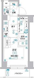 JR京浜東北・根岸線 鶴見駅 徒歩11分の賃貸マンション 5階1Kの間取り