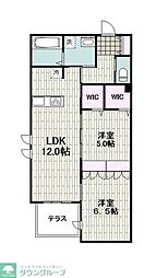 （仮称）坂戸2丁目メゾン 103 1階2LDKの間取り