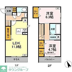 間取図画像 2LDK