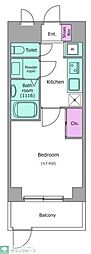 LOC'SKIKUNA 1Kの間取図画像