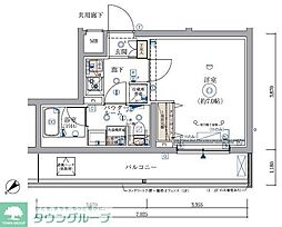 ARCOBALENO KIKUNA 1Kの間取図画像